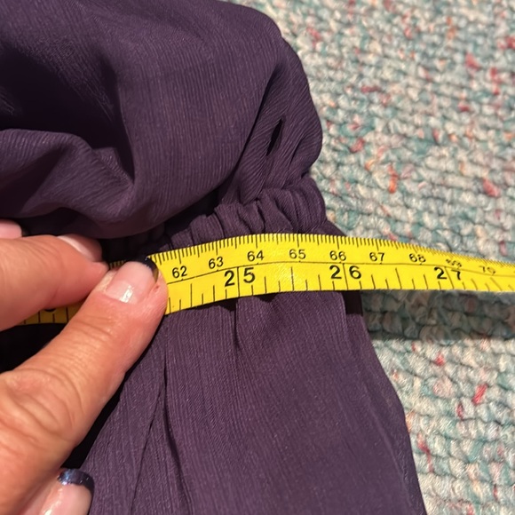 NWT Ladies size XXL Merona purple chiffon one-shoulder Dress - Picture 10 of 11